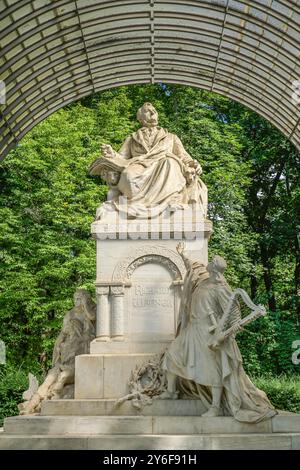 Wagner-Denkmal, Tiergartenstraße, Großer Tiergarten, Mitte, Berlino, Germania Foto Stock