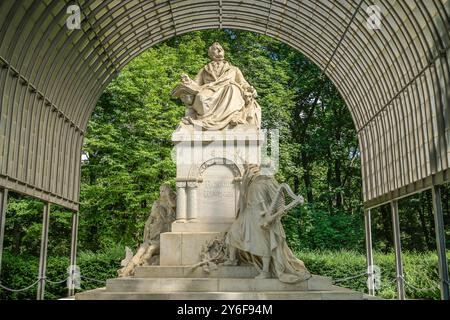 Wagner-Denkmal, Tiergartenstraße, Großer Tiergarten, Mitte, Berlino, Germania Foto Stock