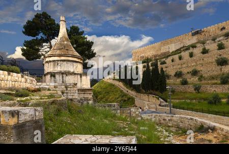 Tomba di Assalonne a Gerusalemme Foto Stock