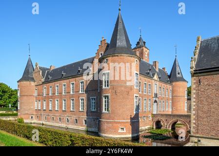 Comandante di Alden Biesen, castello fortificato del XVI secolo a Rijkhoven, Bilzen, provincia del Limburgo, Fiandre, Belgio Foto Stock