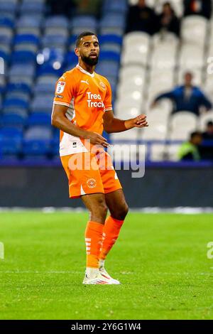 John Smith's Stadium, Huddersfield, Inghilterra - 24 settembre 2024 CJ Hamilton (22) di Blackpool - durante la partita Huddersfield Town contro Blackpool, Sky Bet League One, 2024/25, John Smith's Stadium, Huddersfield, Inghilterra - 24 settembre 2024 Credit: Arthur Haigh/WhiteRosePhotos/Alamy Live News Foto Stock