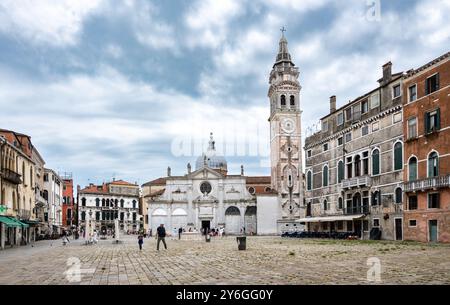 Venezia Italia, Parrocchia di Santa Maria Formosa nel quartiere Castello, solo editoriale. Foto Stock