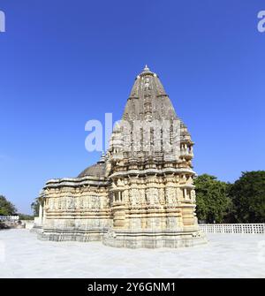 Tempio induista di Ranakpur nel rajasthan in india Foto Stock