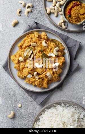 Cibo, cibo, tradizionale cibo indiano agnello Korma con anacardi Foto Stock