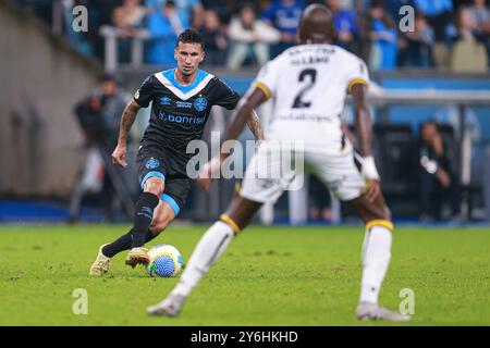 Porto Alegre, Brasile. 25 settembre 2024. Dodi di Gremio durante la partita tra Gremio e Criciuma, per la serie A 2024 brasiliana, all'Arena do Gremio Stadium, a Porto Alegre il 25 settembre 2024. Foto: Richard Ducker/DiaEsportivo/Alamy Live News crediti: DiaEsportivo/Alamy Live News Foto Stock