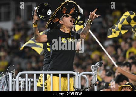 Columbus, Ohio, Stati Uniti. 25 settembre 2024. I tifosi dei Columbus Crew durante la Campeones Cup 2024 contro l'América a Columbus, Ohio. Brent Clark/Cal Sport Media/Alamy Live News Foto Stock