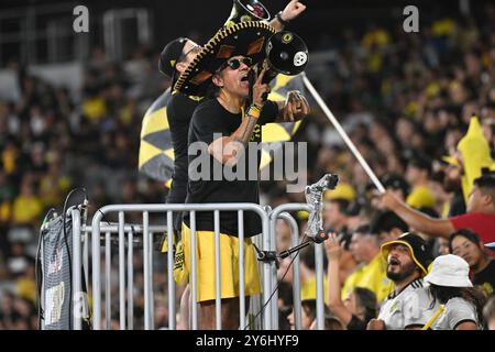 Columbus, Ohio, Stati Uniti. 25 settembre 2024. I tifosi dei Columbus Crew durante la Campeones Cup 2024 contro l'América a Columbus, Ohio. Brent Clark/Cal Sport Media/Alamy Live News Foto Stock