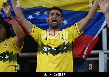 Columbus, Ohio, Stati Uniti. 25 settembre 2024. Fan dei Columbus Crew durante la Campeones Cup 2024 contro l'América a Columbus, Ohio. Brent Clark/Cal Sport Media/Alamy Live News Foto Stock