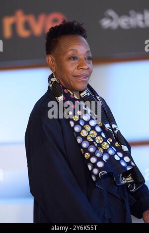 26 settembre 2024, Madrid, Madrid, Spagna: Marianne Jean-Baptiste ha partecipato a "Hard Truths" Photocall durante il 72° Festival Internazionale del Cinema di San Sebastian al Palazzo Kursaal il 26 settembre 2024 a Donostia / San Sebastian, Spagna (Credit Image: © Jack Abuin/ZUMA Press Wire) SOLO USO EDITORIALE! Non per USO commerciale! Foto Stock