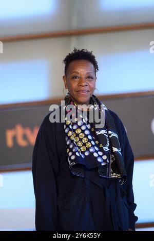 26 settembre 2024, Madrid, Madrid, Spagna: Marianne Jean-Baptiste ha partecipato a "Hard Truths" Photocall durante il 72° Festival Internazionale del Cinema di San Sebastian al Palazzo Kursaal il 26 settembre 2024 a Donostia / San Sebastian, Spagna (Credit Image: © Jack Abuin/ZUMA Press Wire) SOLO USO EDITORIALE! Non per USO commerciale! Foto Stock