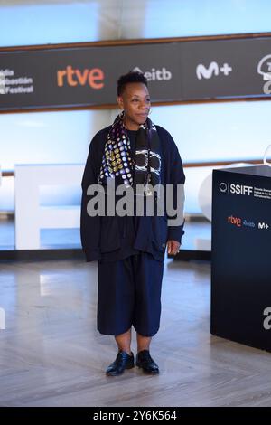 26 settembre 2024, Madrid, Madrid, Spagna: Marianne Jean-Baptiste ha partecipato a "Hard Truths" Photocall durante il 72° Festival Internazionale del Cinema di San Sebastian al Palazzo Kursaal il 26 settembre 2024 a Donostia / San Sebastian, Spagna (Credit Image: © Jack Abuin/ZUMA Press Wire) SOLO USO EDITORIALE! Non per USO commerciale! Foto Stock