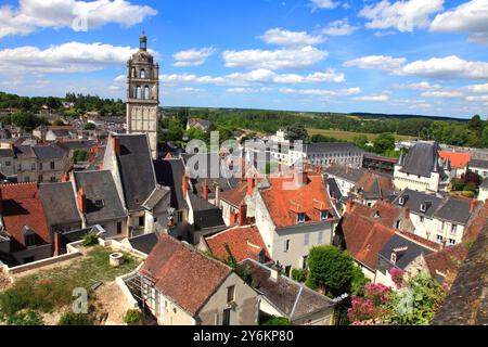 Francia, Centro Val de Loire, dipartimento Indre et Loire (37), Loches Foto Stock