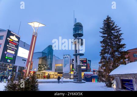 Finlandia, Rovaniemi. Lordi's Square Foto Stock