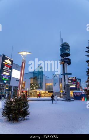 Finlandia, Rovaniemi. Lordi's Square Foto Stock