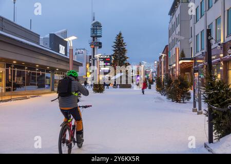 Finlandia, Rovaniemi. Lordi's Square Foto Stock