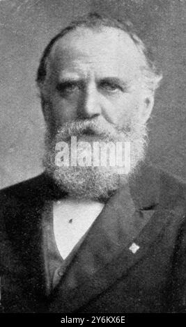 A bordo del "Titanic" nel grande disastro: Passeggeri degni di nota. Il signor W.T. Stead, l'illustre giornalista. 20 aprile 1912 Foto Stock