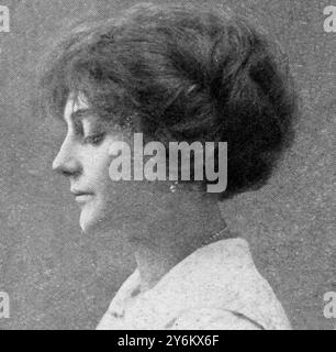 A bordo del "Titanic" nel grande disastro: Passeggeri degni di nota. Signora Daniel Marvin. 20 aprile 1912 Foto Stock