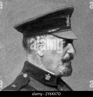 A bordo del "Titanic" nel grande disastro: Passeggeri degni di nota. Maggiore A Peuchen, dei Canadian Rifles. 20 aprile 1912 Foto Stock