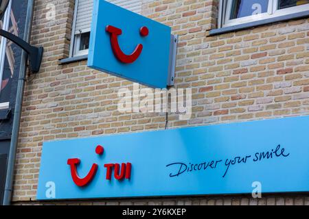 Insegna del marchio TUI Foto Stock
