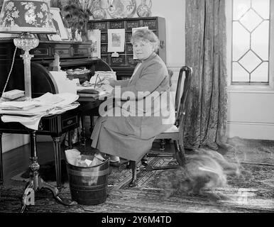 Onorevole Lady Hulse, a casa a Breamore House, Salisbury, Hampshire. 31 ottobre 1927 Foto Stock