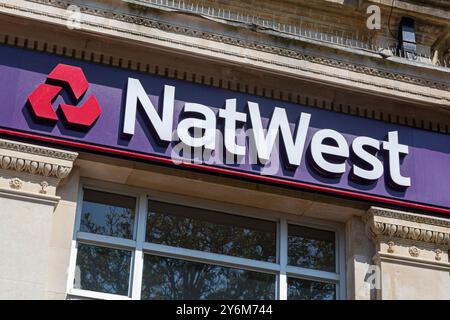 Regno Unito, Inghilterra. NatWest Bank Foto Stock
