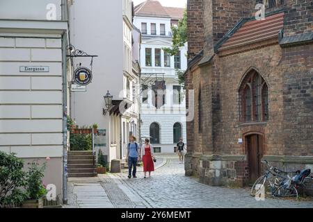 Altstadt, Nikolaikirchplatz, Nikolaiviertel, Mitte, Berlino, Deutschland *** Old Town, Nikolaikirchplatz, Nikolaiviertel, Mitte, Berlino, Germania Foto Stock
