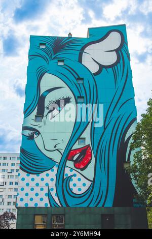 Francia, Ile-de-France, Parigi, 13° distretto. Giradischi di D'Face, Vincent-Auriol Boulevard Foto Stock