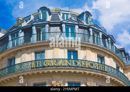 Francia, Parigi, intercontinentale, Parigi, le Grand hotel Foto Stock