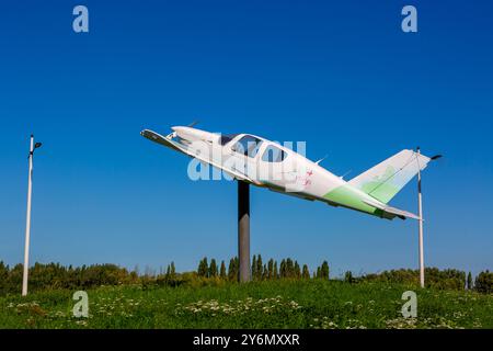 Francia, Hauts de France, Pas-de-Calais, Lestrem, Calonne-sur-la-Lys, aeroporto di Merville Foto Stock