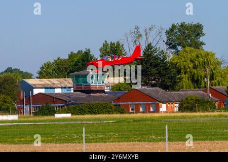 Francia, Hauts de France, Pas-de-Calais, Lestrem, Calonne-sur-la-Lys, aeroporto di Merville Foto Stock