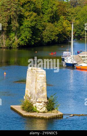 Francia, Normandia, Eure, Vernon, vecchio ponte Vernonnet Foto Stock