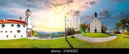 Città vecchia di Bad Toelz, Germania Foto Stock