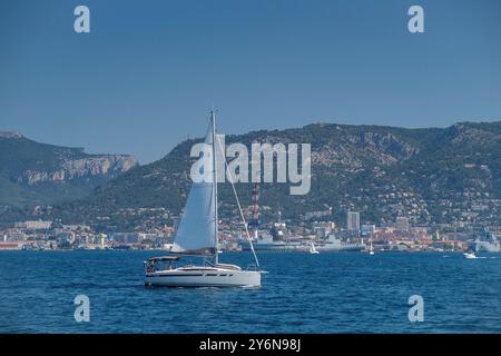 Francia. VAR. Porto di Tolone Foto Stock