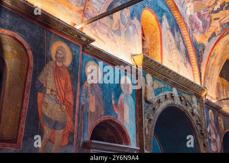 Vista interna della chiesa di Chora o di Kariye Camii. Istanbul Turchia - 8.17.2024 Foto Stock