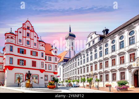 Città vecchia di Dillingen an der Donau, Germania Foto Stock