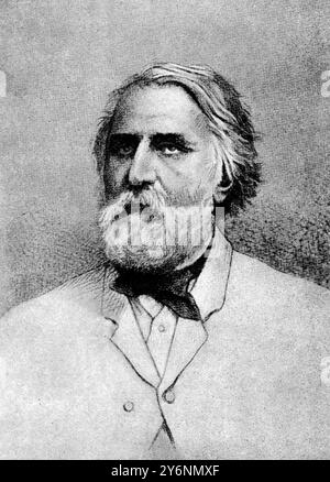 Ivan Turgenev nato a Orel 1818 e morto a Parigi nel 1883 ©2004 Topfoto Turgenev, Ivan Sergeevich romanziere russo  1818-1883 Foto Stock