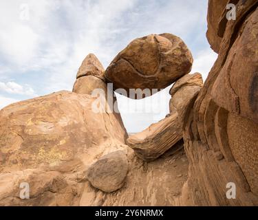 Area intorno alla Balanced Rock nel Big Bend National Park, Texas Foto Stock