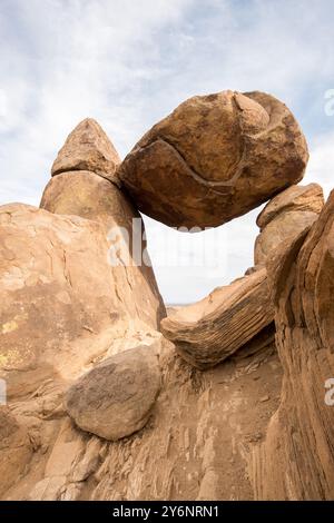 Area intorno alla Balanced Rock nel Big Bend National Park, Texas Foto Stock