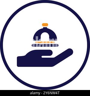 bell, hotel, squillo, icona dell'hotel Illustrazione Vettoriale