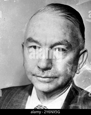 William Reid, membro del Consiglio dei trasporti della città di New York, e membro del Consiglio scozzese (sviluppo e industria). 6 novembre 1950 Foto Stock