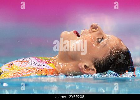 Londra, Gran Bretagna. 10 maggio 2016. Foto Gian Mattia D'Alberto/LaPresse10-05-2016, Londra sport Len campionati europei di nuoto nuoto sincronizzato solo nella foto: CERRUTI Linda ITA, medaglia di bronzo Photo Gian Mattia D'Alberto/LaPresse 10-05-2016, Londra sincronizzato SOLO FREE - FINALE nella foto: CERRUTI Linda ITA, medaglia di bronzo Credit: LaPresse/Alamy Live News Foto Stock