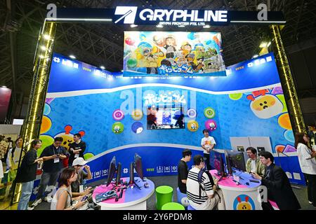 Tokyo, Giappone. 26 settembre 2024. Vista del Tokyo Game Show 2024 (TGS2024) a Tokyo, Giappone, il 26 settembre 2024. (Foto di Costfoto/NurPhoto) credito: NurPhoto SRL/Alamy Live News Foto Stock