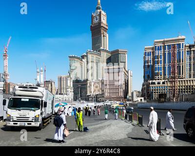 Torre dell'orologio Makkah Royal. Makkah - Arabia Saudita. 17 maggio 2024. Foto Stock