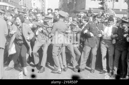 DIMOSTRAZIONI CONTRO IL DISEGNO DI LEGGE ANTI SABOTAGGIO DEL GOVERNO JOHANNESBURG ; 25 MAGGIO 1962 Foto Stock