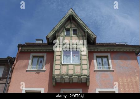 Storico tetto a graticcio, Villingen-Schwenningen, Baden-Wuerttemberg, Germania, Europa Foto Stock