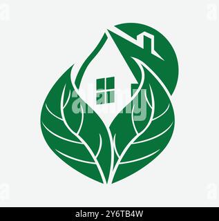 Modello vettoriale con design astratto con logo Lotus pose da seduta yoga Illustrazione Vettoriale