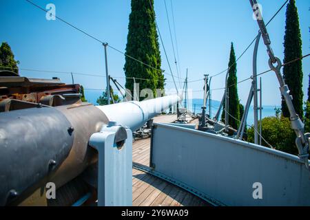 Nave Puglia - Vittoriale Gardone Riviera, Brescia, Italia Foto Stock