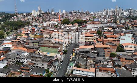 veduta aerea di salvador salvador, bahia, brasile - 5 settembre 2024: veduta aerea della città di salvador. SALVADOR BAHIA BRASILE Copyright: XJoaxSouzax 050924JOA147 Foto Stock