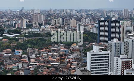 veduta aerea di salvador salvador, bahia, brasile - 5 settembre 2024: veduta aerea della città di salvador. SALVADOR BAHIA BRASILE Copyright: XJoaxSouzax 050924JOA162 Foto Stock