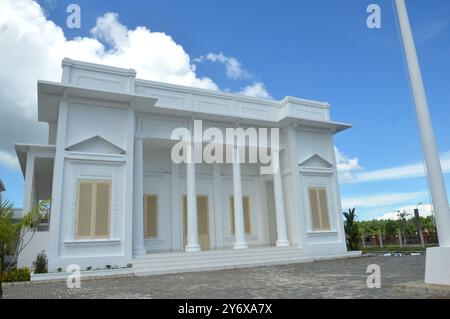 Museo del petrolio in città Tarakan Indonesia Foto Stock